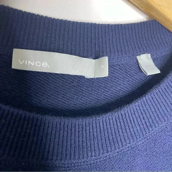 Theory Mens Blue Long Sleeve Cotton Sweater Size Small - Picture 7 of 7